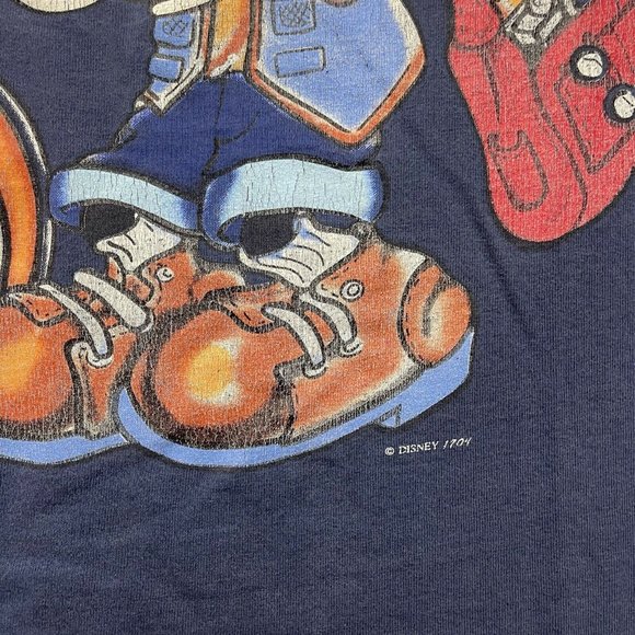 Vintage 90’s Mickey And Minnie Mouse T Shirt by Disney Single Stitched Size L - Picture 3 of 9